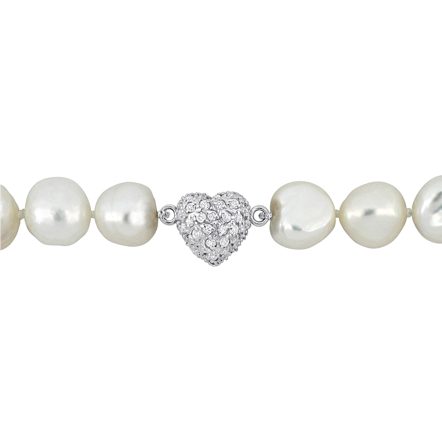 Image 744818_ALTMORE2.jpg, Product 744-818 / Price $189.99, Amour Pearls Sterling Silver Cultured Fresh Water Pearl Cubic Zirconia Heart Necklace & Earrings Set from Amour Pearls on TSC.ca's Jewellery department