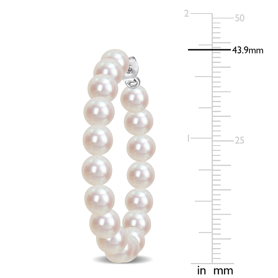 Image 744825_ALTMORE1.jpg, Product 744-825 / Price $159.99, Amour Pearls Sterling Silver Cultured Freshwater Pearl Hoop Earrings from Amour Pearls on TSC.ca's Jewellery department