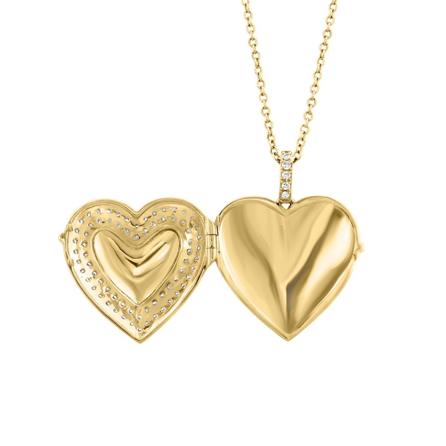 Image 744852_ALTMORE1.jpg, Product 744-852 / Price $2,499.99, EFFY 14K Yellow Gold Heart Shape Diamond Locket Pendant with Chain from Effy Jewellery on TSC.ca's Jewellery department