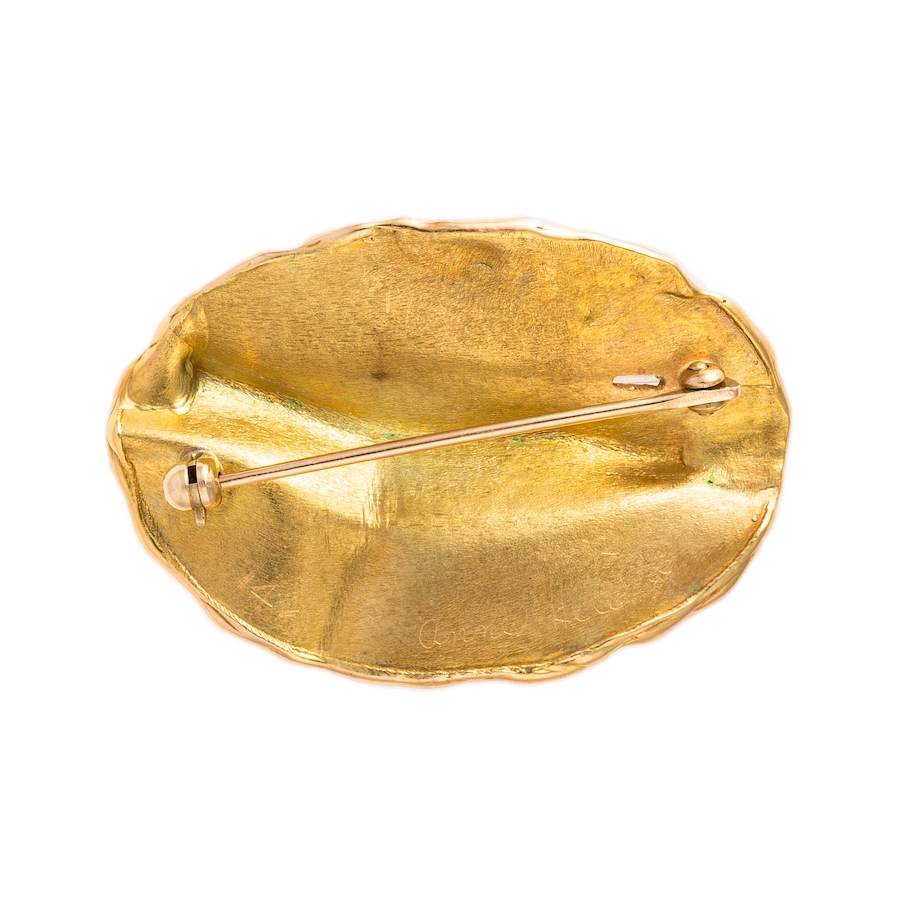 Image 744956_ALTMORE1.jpg, Product 744-956 / Price $2,795.00, Estate Originals 14K Yellow Gold Fancy Design Brooch with Pearls and Old European Cut Diamonds from Estate Originals on TSC.ca's Jewellery department
