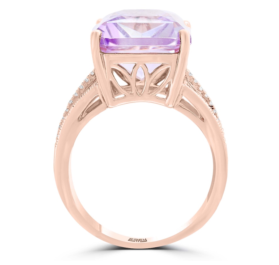 Image 745017_ALTMORE1.jpg, Product 745-017 / Price $1,899.99, EFFY 14K Rose Pink Amethyst & Diamond Ring from Effy Jewellery on TSC.ca's Jewellery department