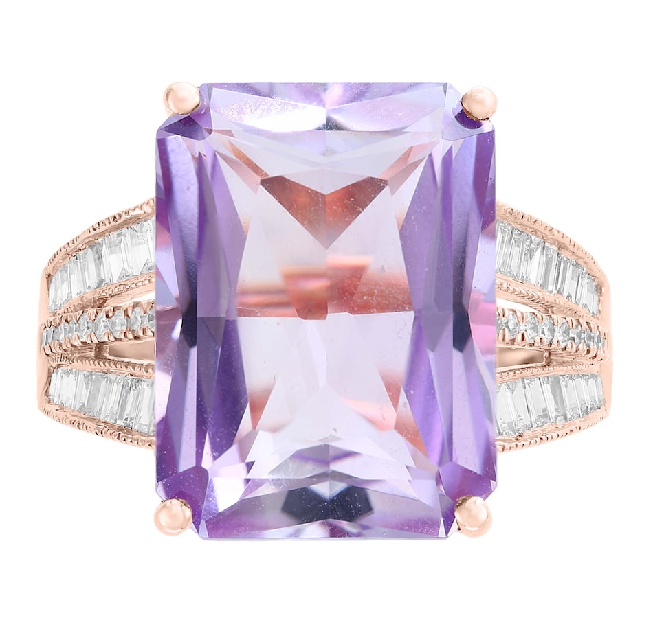 Image 745017_ALTMORE2.jpg, Product 745-017 / Price $1,899.99, EFFY 14K Rose Pink Amethyst & Diamond Ring from Effy Jewellery on TSC.ca's Jewellery department