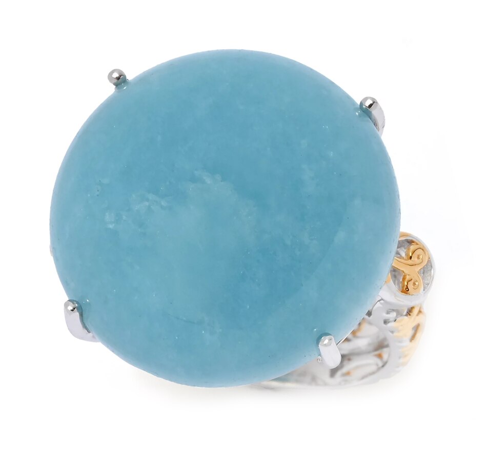 Image 745056.jpg, Product 745-056 / Price $129.99, Gems En Vogue Palladium Silver Aqua Quartz Ring from Gems En Vogue on TSC.ca's Jewellery department