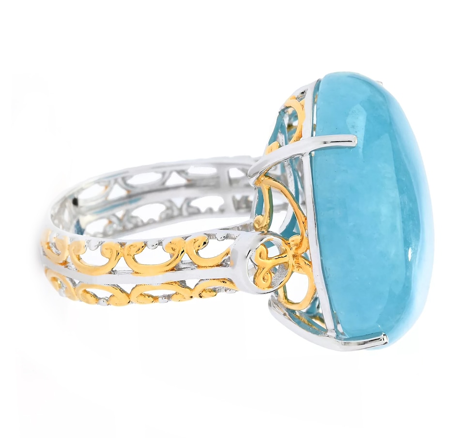Image 745056_ALTMORE1.jpg, Product 745-056 / Price $129.99, Gems En Vogue Palladium Silver Aqua Quartz Ring from Gems En Vogue on TSC.ca's Jewellery department