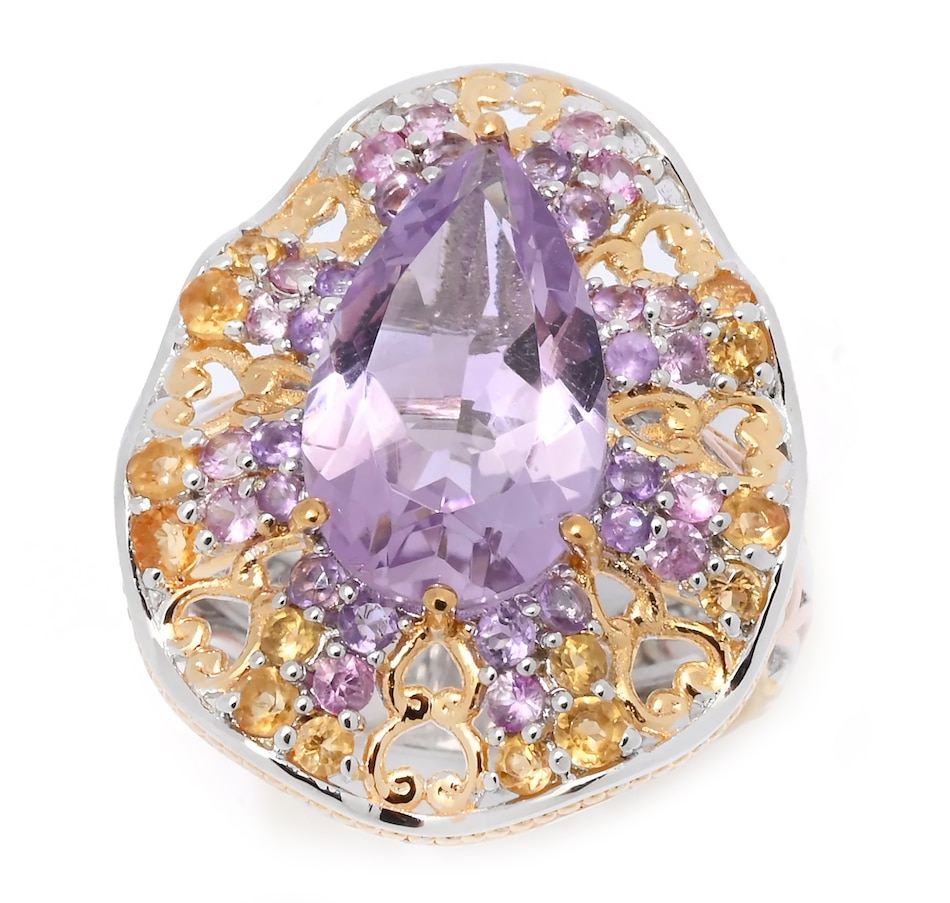 Image 745080.jpg, Product 745-080 / Price $299.99, Gems En Vogue Palladium Silver Pink Amethyst & Multi Gemstone Ring from Gems En Vogue on TSC.ca's Jewellery department