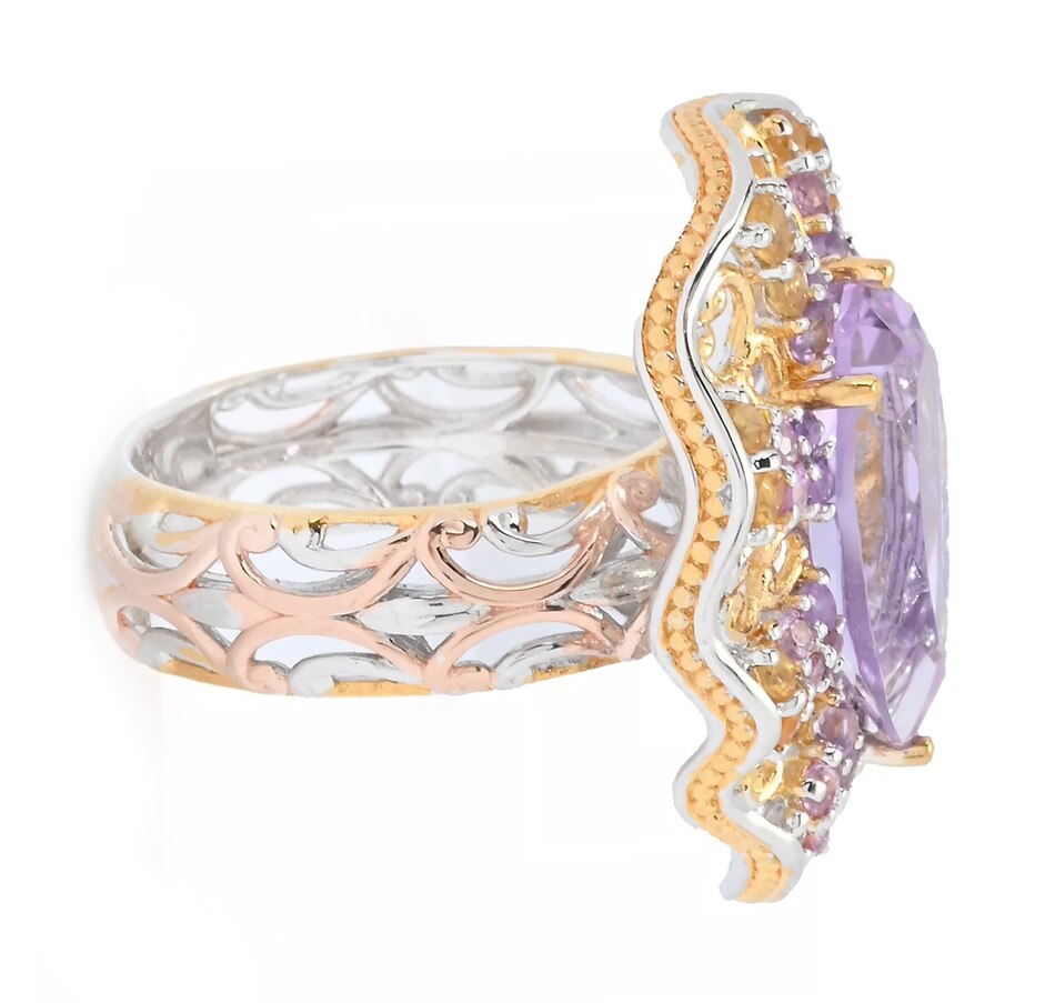 Image 745080_ALTMORE1.jpg, Product 745-080 / Price $299.99, Gems En Vogue Palladium Silver Pink Amethyst & Multi Gemstone Ring from Gems En Vogue on TSC.ca's Jewellery department