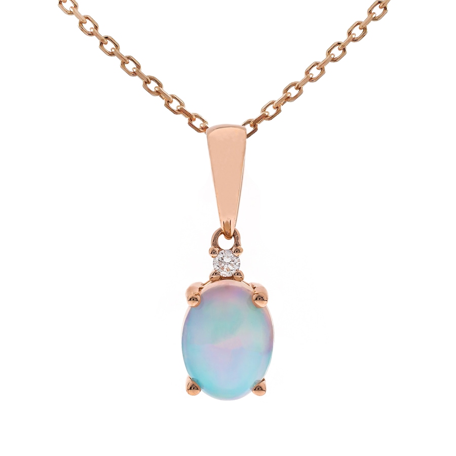 Image 745118.jpg, Product 745-118 / Price $449.99, Gem Creations 10K Rose Gold Opal Diamond Pendant from Gem Creations on TSC.ca's Jewellery department