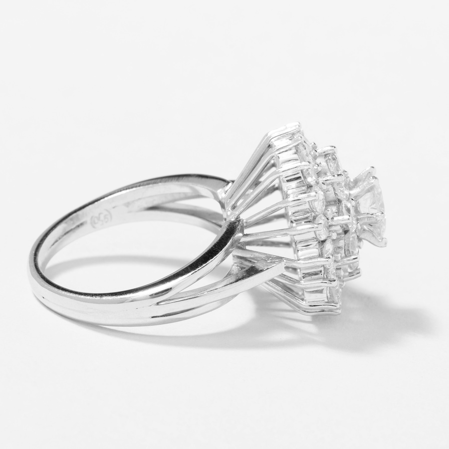 Image 745169_ALTMORE2.jpg, Product 745-169 / Price $5,895.00, Estate Originals Platinum 2.39 ctw Diamond Cluster Ring from Estate Originals on TSC.ca's Jewellery department