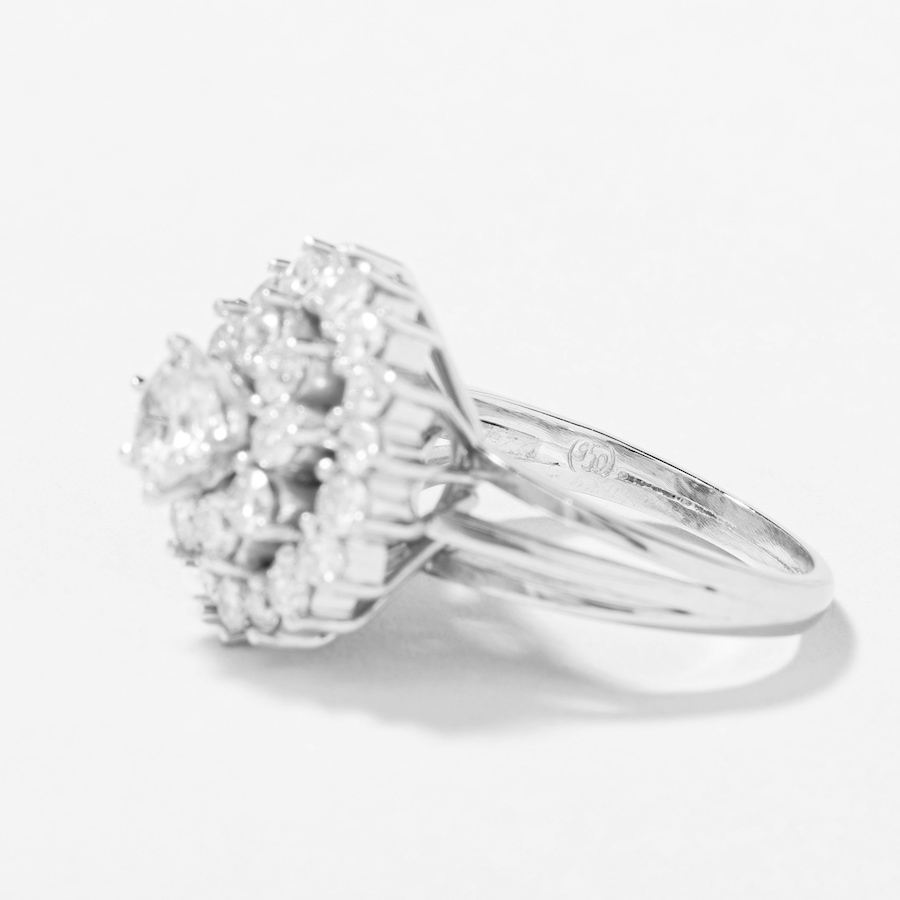 Image 745169_ALTMORE3.jpg, Product 745-169 / Price $5,895.00, Estate Originals Platinum 2.39 ctw Diamond Cluster Ring from Estate Originals on TSC.ca's Jewellery department