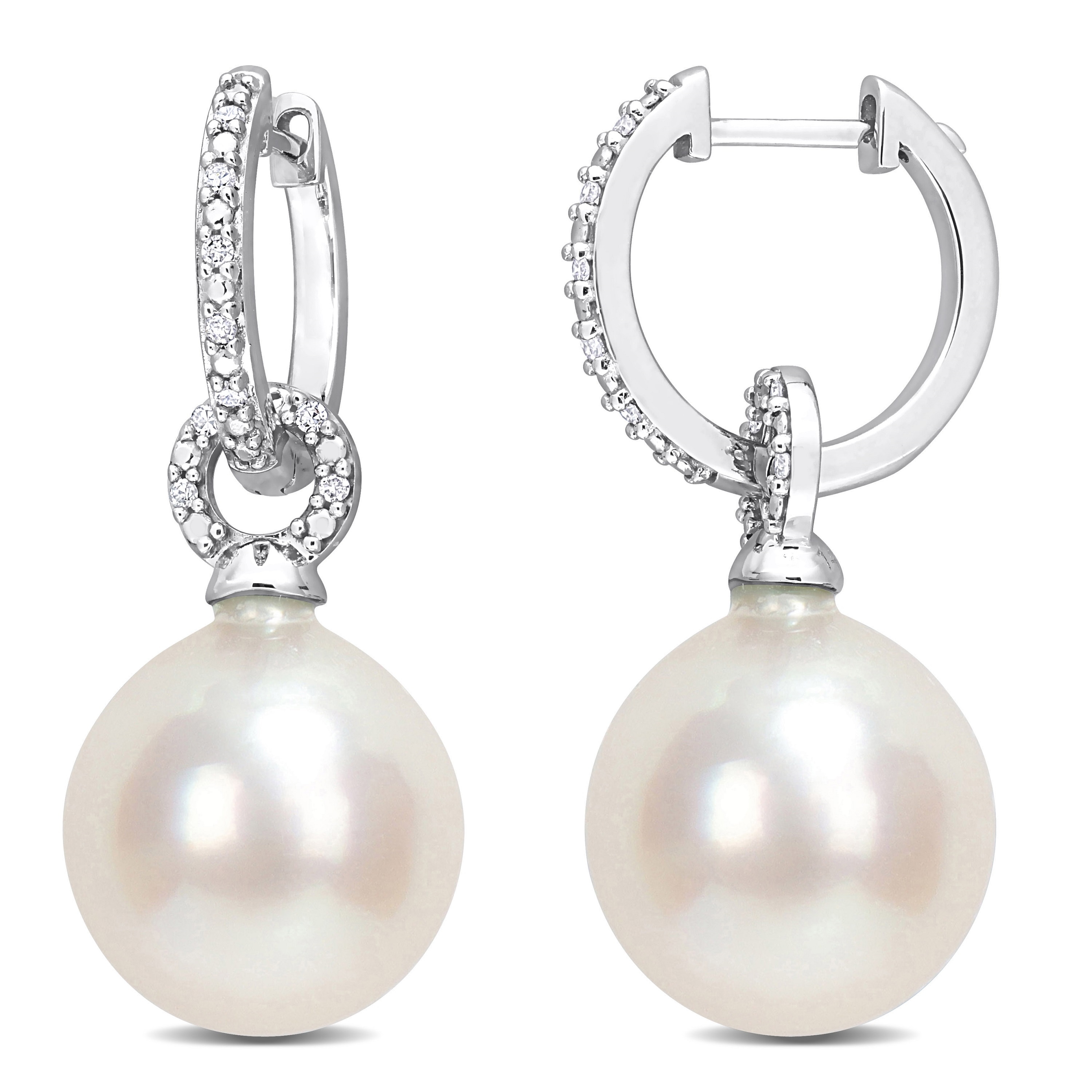 ☆TATIANA☆ Silver 925 Present Pearl Rose Earrings EC3102 Pearl Earrings – Rosemarie Collections