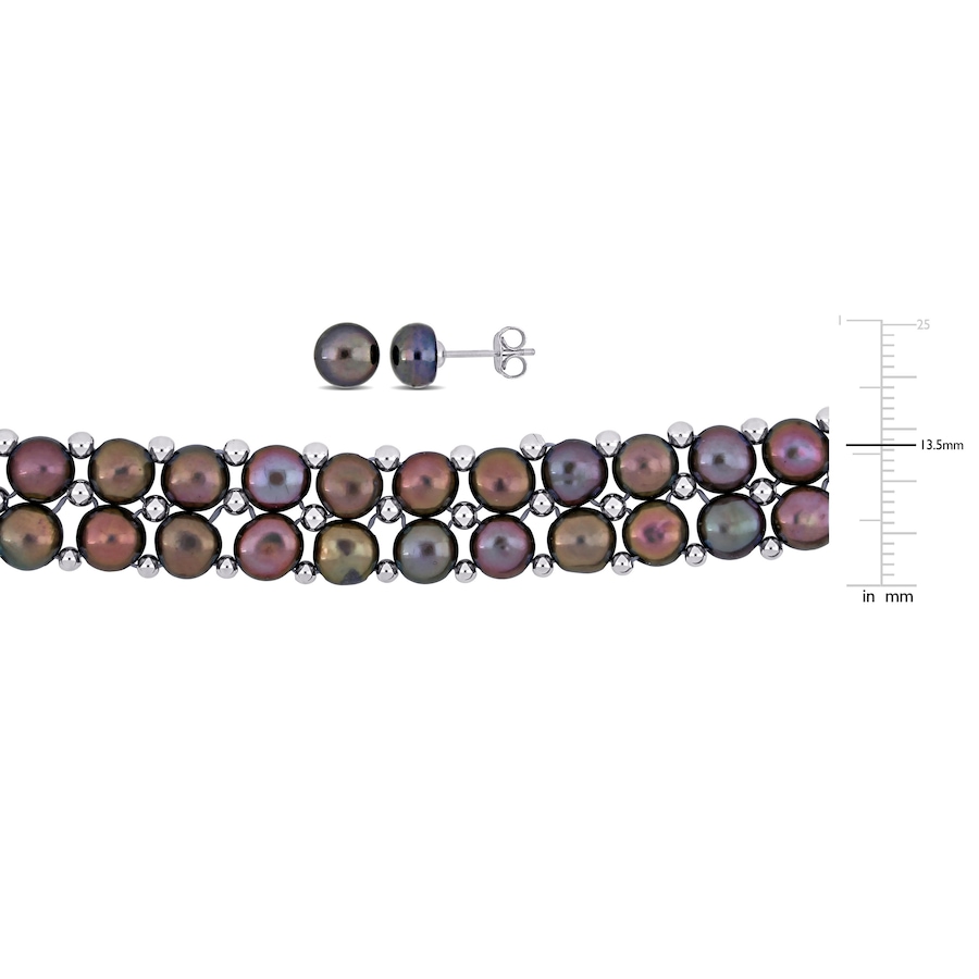 Image 745202_ALTMORE2.jpg, Product 745-202 / Price $279.99, Amour Pearls Sterling Silver Cultured Freshwater Pearl Necklace, Bracelet & Earrings Set from Amour Pearls on TSC.ca's Jewellery department