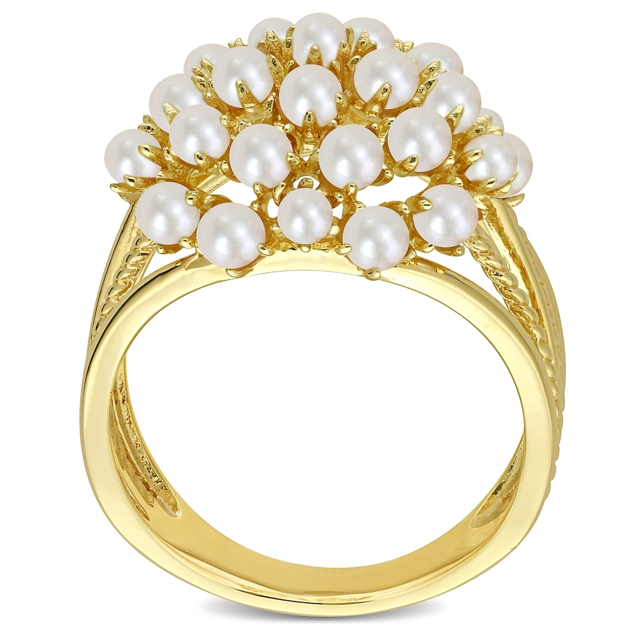 Image 745203_ALTMORE2.jpg, Product 745-203 / Price $219.99, Amour Pearls Yellow Gold Plated Cultured Freshwater Pearl Spilt Shank Ring from Amour Pearls on TSC.ca's Jewellery department