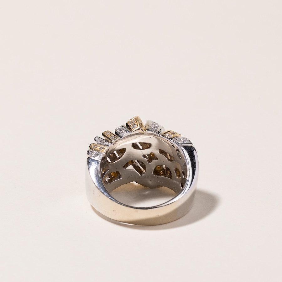 Image 745259_ALTMORE3.jpg, Product 745-259 / Price $8,288.00, Estate Originals Custom Made 18K White and Yellow Fancy Bar Design Diamond Ring from Estate Originals on TSC.ca's Jewellery department