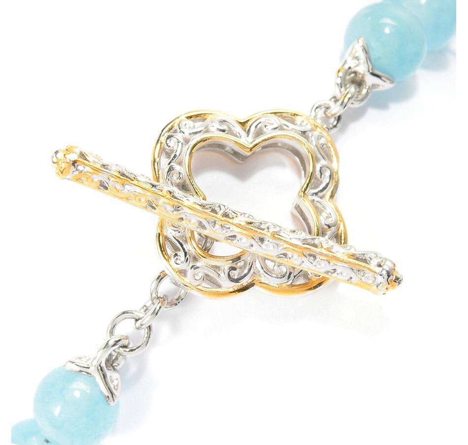 Image 745347_ALTMORE2.jpg, Product 745-347 / Price $169.99, Gems en Vogue Palladium Silver Aquamarine Bead Bracelet from Gems En Vogue on TSC.ca's Jewellery department