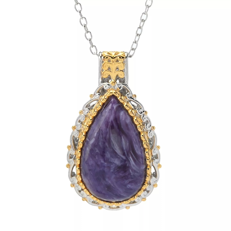 Image 745371.jpg, Product 745-371 / Price $169.99, Gems en Vogue Palladium Silver Charoite Pendant from Gems En Vogue on TSC.ca's Jewellery department