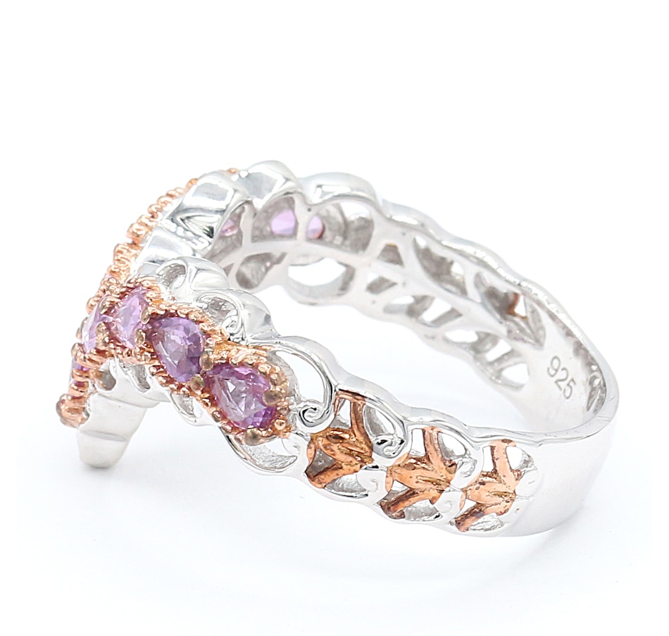 Image 745378_ALTMORE1.jpg, Product 745-378 / Price $199.99, Gems en Vogue Palladium Silver Purple Sapphire Chevron Ring from Gems En Vogue on TSC.ca's Jewellery department