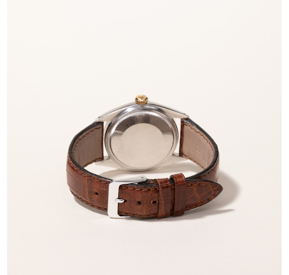 Image 745627_ALTMORE6.jpg, Product 745-627 / Price $5,495.00, Estate Originals Stainless Steel and 14K Yellow Gold Rolex Oyester Perpetual DateJust Watch from Estate Originals on TSC.ca's Jewellery department