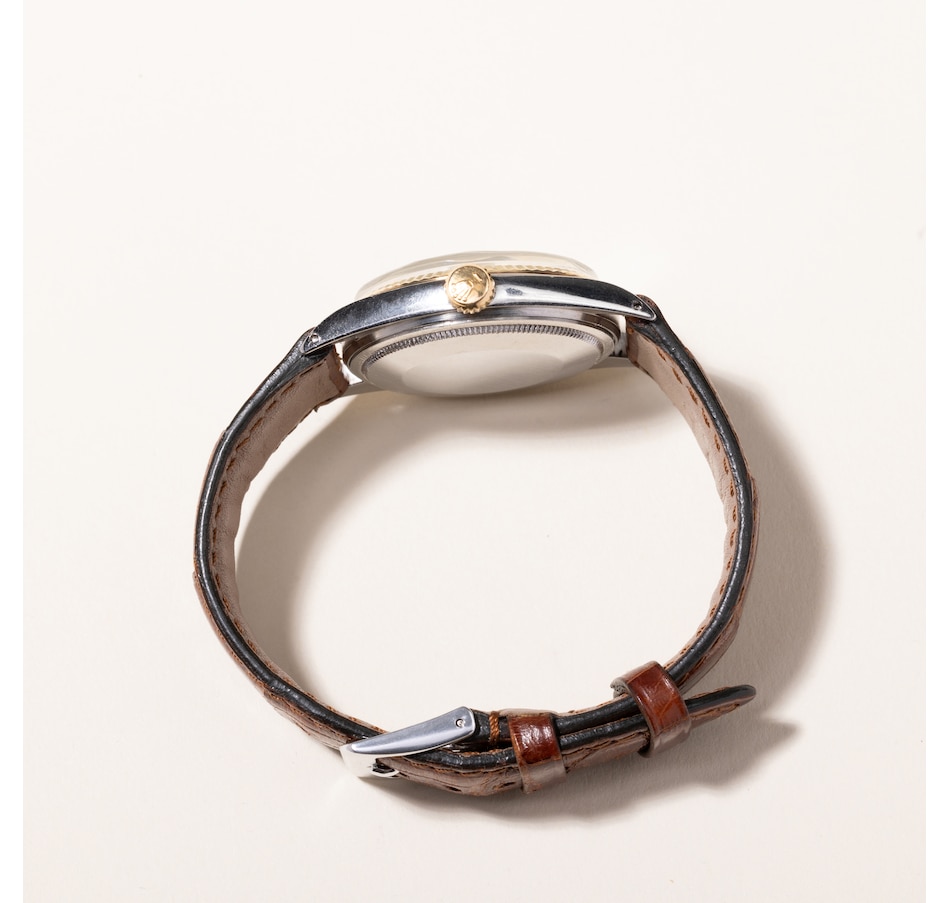 Image 745627_ALTMORE7.jpg, Product 745-627 / Price $5,495.00, Estate Originals Stainless Steel and 14K Yellow Gold Rolex Oyester Perpetual DateJust Watch from Estate Originals on TSC.ca's Jewellery department