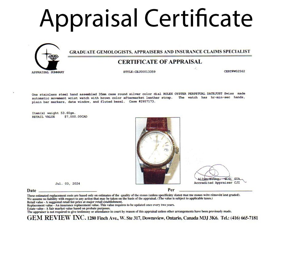 Image 745627_ALTMORE8.jpg, Product 745-627 / Price $5,495.00, Estate Originals Stainless Steel and 14K Yellow Gold Rolex Oyester Perpetual DateJust Watch from Estate Originals on TSC.ca's Jewellery department