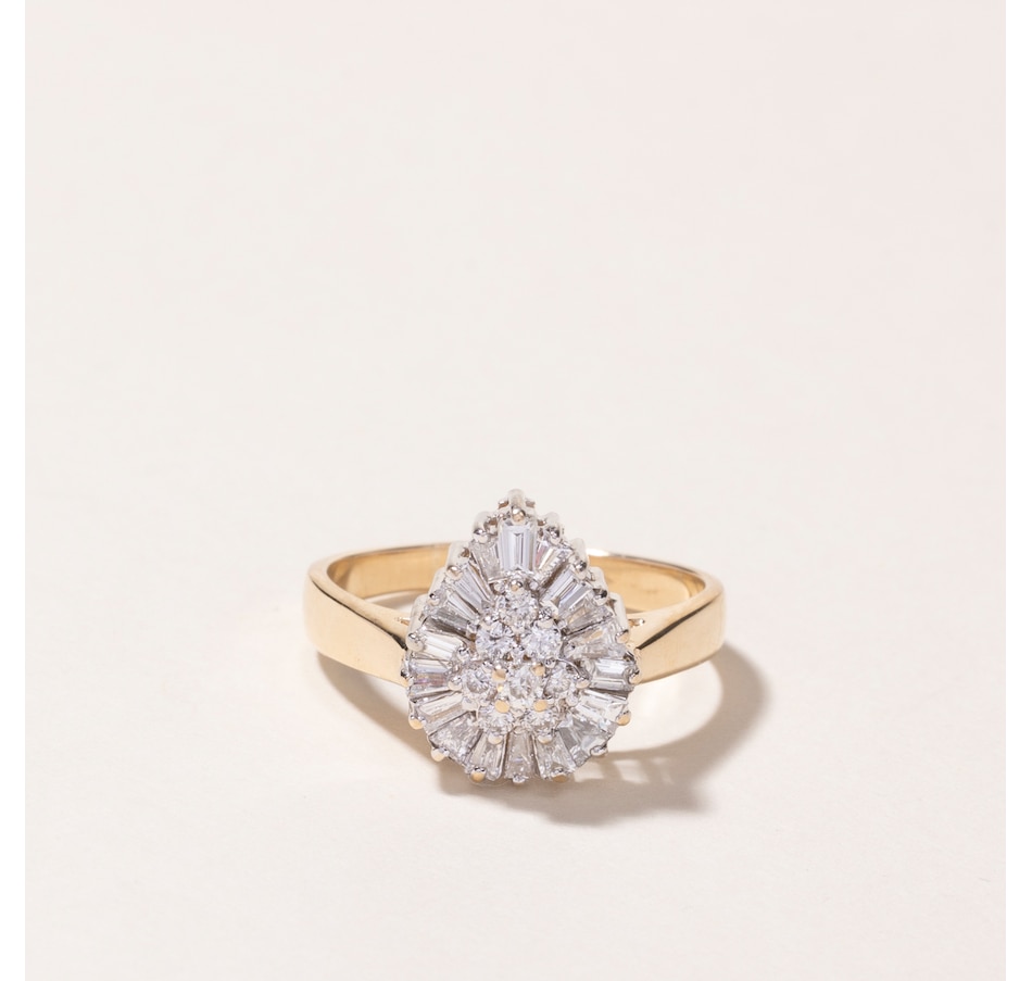Image 745635.jpg, Product 745-635 / Price $3,595.00, Estate Originals 14K Yellow and White Gold 1.44 ctw Diamond Ballerina Ring from Estate Originals on TSC.ca's Jewellery department