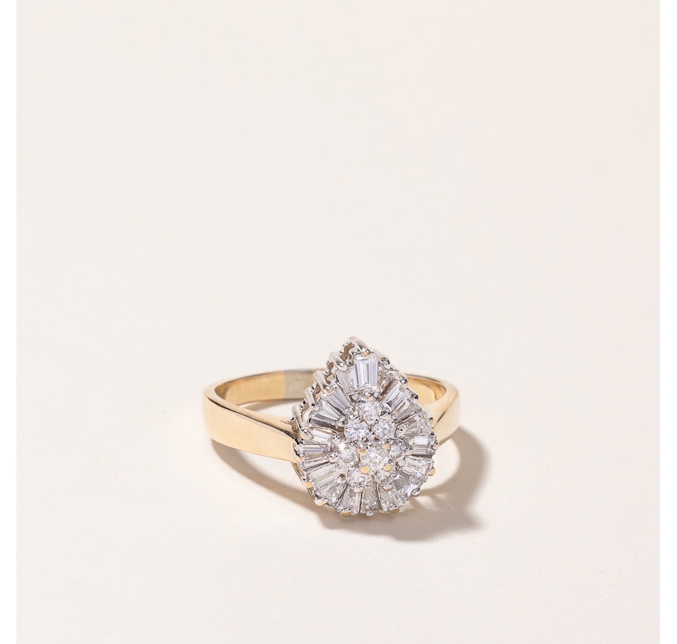Image 745635_ALTMORE1.jpg, Product 745-635 / Price $3,595.00, Estate Originals 14K Yellow and White Gold 1.44 ctw Diamond Ballerina Ring from Estate Originals on TSC.ca's Jewellery department