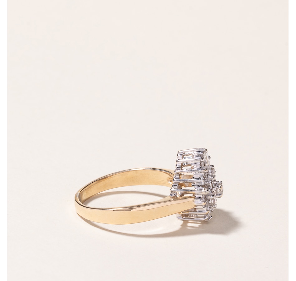 Image 745635_ALTMORE2.jpg, Product 745-635 / Price $3,595.00, Estate Originals 14K Yellow and White Gold 1.44 ctw Diamond Ballerina Ring from Estate Originals on TSC.ca's Jewellery department