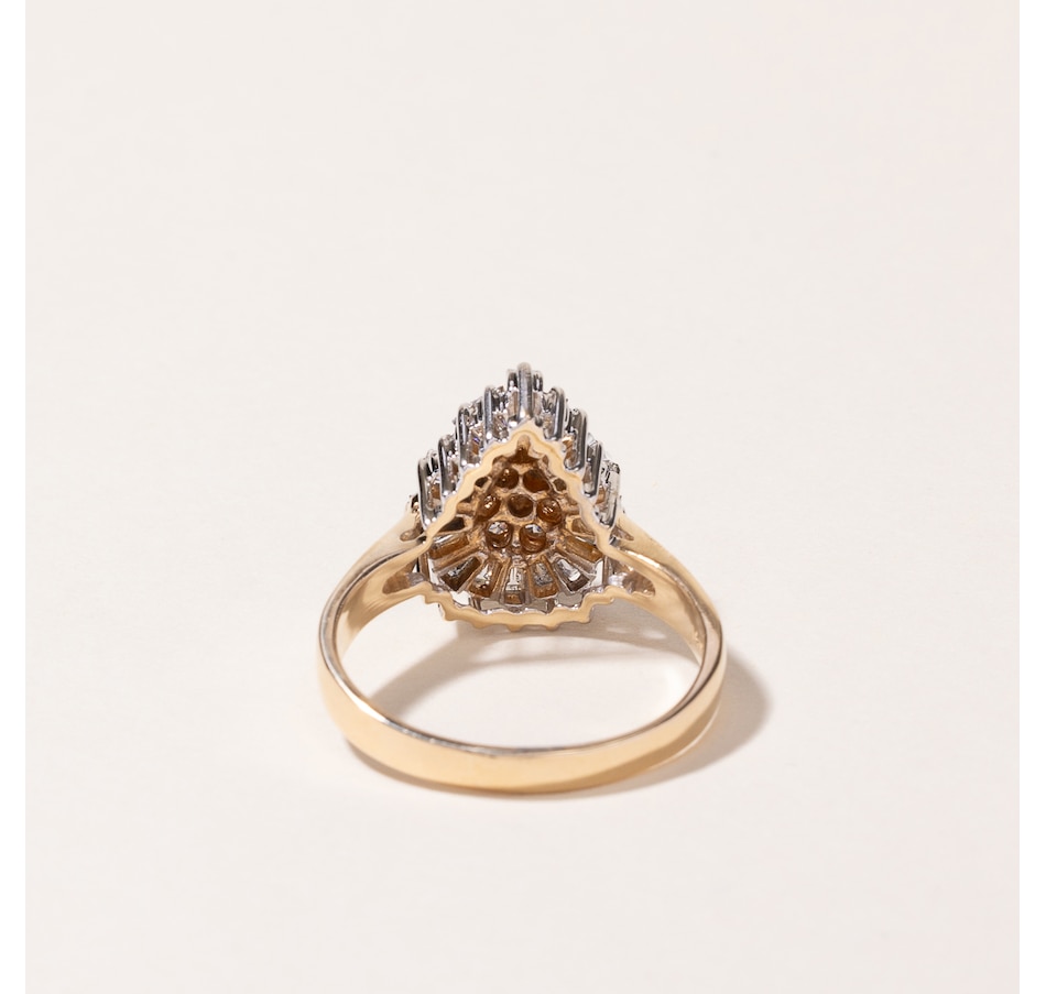 Image 745635_ALTMORE3.jpg, Product 745-635 / Price $3,595.00, Estate Originals 14K Yellow and White Gold 1.44 ctw Diamond Ballerina Ring from Estate Originals on TSC.ca's Jewellery department