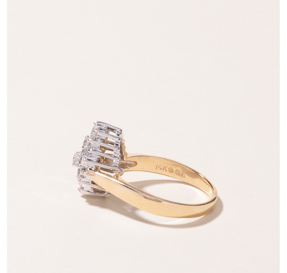 Image 745635_ALTMORE4.jpg, Product 745-635 / Price $3,595.00, Estate Originals 14K Yellow and White Gold 1.44 ctw Diamond Ballerina Ring from Estate Originals on TSC.ca's Jewellery department