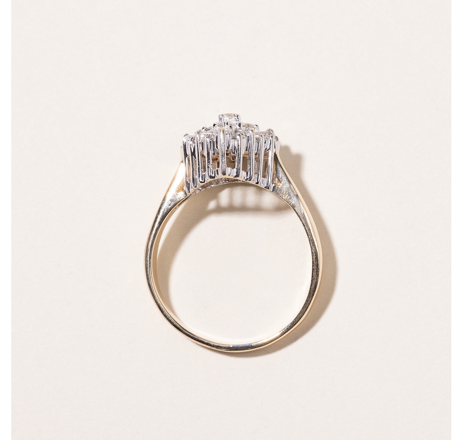 Image 745635_ALTMORE5.jpg, Product 745-635 / Price $3,595.00, Estate Originals 14K Yellow and White Gold 1.44 ctw Diamond Ballerina Ring from Estate Originals on TSC.ca's Jewellery department