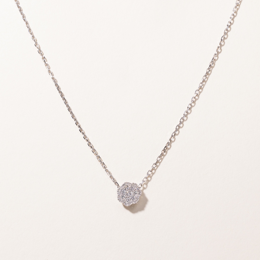Image 745641_ALTMORE1.jpg, Product 745-641 / Price $1,695.00, Estate Originals 14K White Gold 0.50-Carat Diamond Cluster Pendant from Estate Originals on TSC.ca's Jewellery department