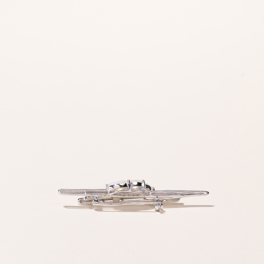 Image 745644_ALTMORE2.jpg, Product 745-644 / Price $2,295.00, Estate Originals 18K White Gold Marquise-Shaped Opal and Diamond Bar Pin from Estate Originals on TSC.ca's Jewellery department