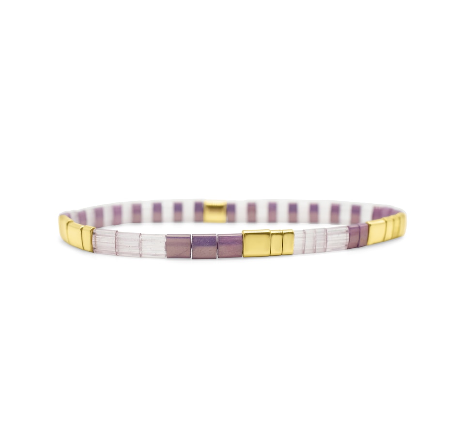 Image 745679.jpg, Product 745-679 / Price $69.99, Skylar Paige Good Vibes Light Hearted Lilac Bracelet from Skylar Paige on TSC.ca's Jewellery department