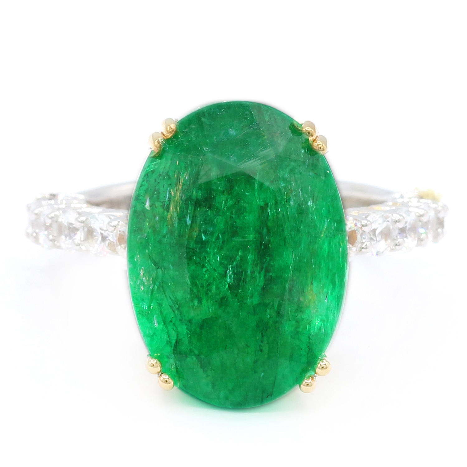 人気ブランド新作豊富 en Gems Vogue White and Emerald Zambian Silver Palladium その他