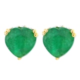 Gems En Vogue Palladium Silver Zambian Emerald Earrings