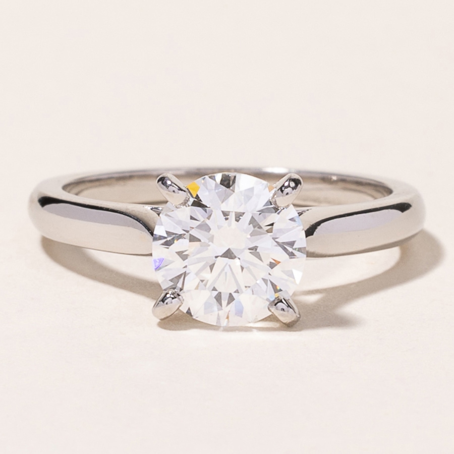 Image 745769.jpg, Product 745-769 / Price $39,995.00, Estate Originals Custom Made Platinum 1.50 Carat CARTIER Solitaire Diamond Engagement Ring from Estate Originals on TSC.ca's Jewellery department