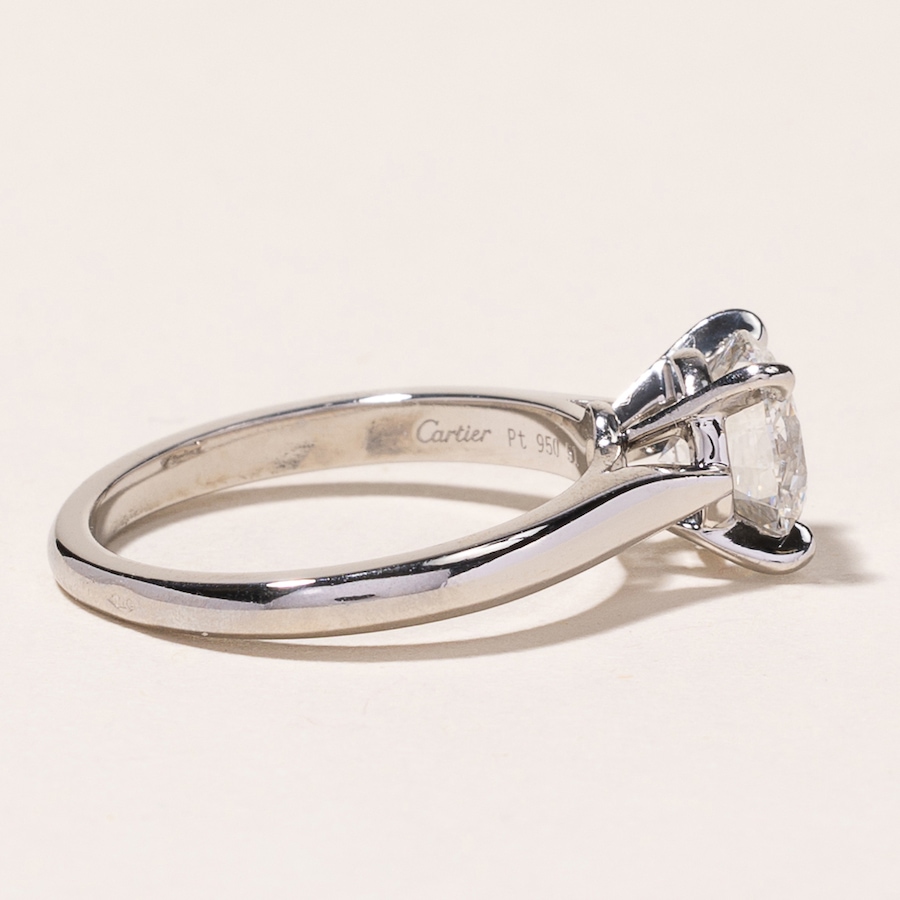 Image 745769_ALTMORE2.jpg, Product 745-769 / Price $39,995.00, Estate Originals Custom Made Platinum 1.50 Carat CARTIER Solitaire Diamond Engagement Ring from Estate Originals on TSC.ca's Jewellery department