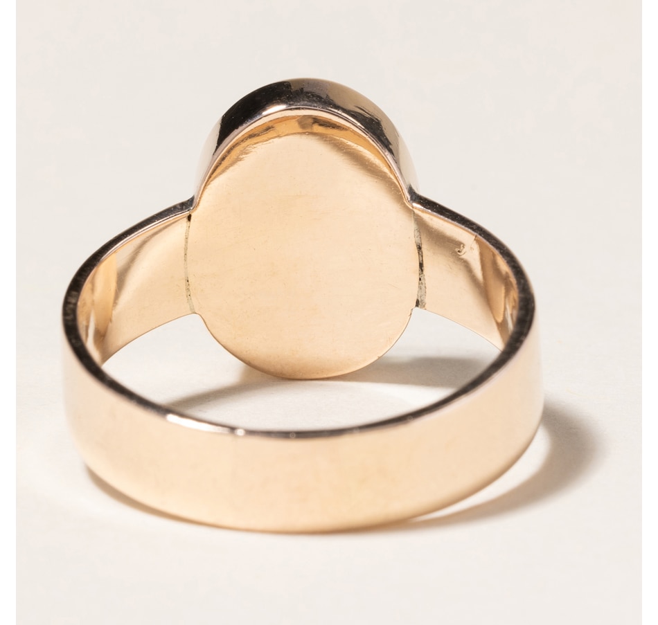 Image 745788_ALTMORE3.jpg, Product 745-788 / Price $1,795.00, Estate Originals 10K Yellow Gold Oval Top Mourning Ring from Estate Originals on TSC.ca's Jewellery department
