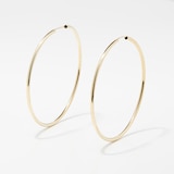 TruGold 14K Gold Round Endless 54-mm Hoop Earrings