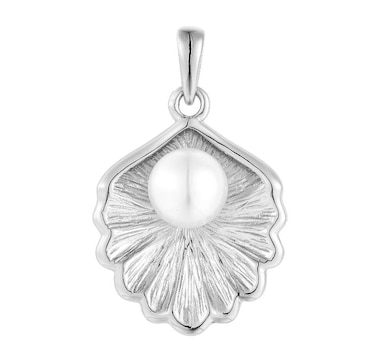 Sugoi Pearls Silver Genuine Pearl Pendant on 18" Chain