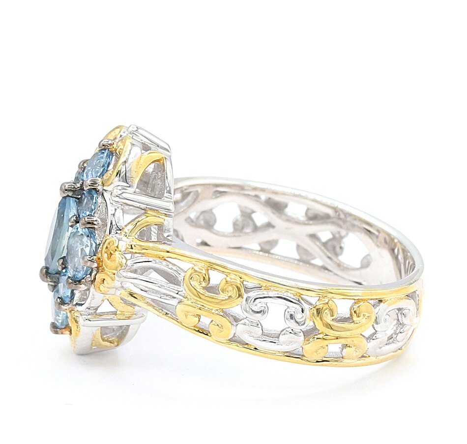 Image 745934_ALTMORE1.jpg, Product 745-934 / Price $229.99, Gems en Vogue Palladium Silver Tanzanian Aquamarine Cluster Ring from Gems En Vogue on TSC.ca's Jewellery department