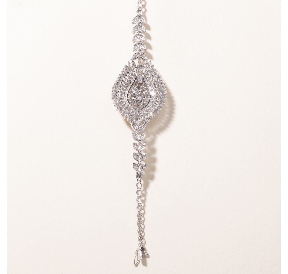 Image 745982_ALTMORE5.jpg, Product 745-982 / Price $8,695.00, Estate Originals Custom-Made 18K White Gold 5.54-Carat Teardrop Shaped Diamond Bracelet from Estate Originals on TSC.ca's Jewellery department