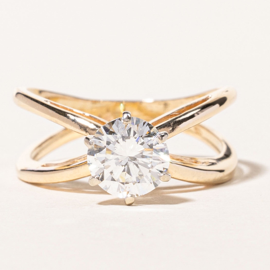 Image 746001.jpg, Product 746-001 / Price $7,995.00, Estate Originals 14K 1.15-Carat Solitaire Diamond Engagement Ring from Estate Originals on TSC.ca's Jewellery department