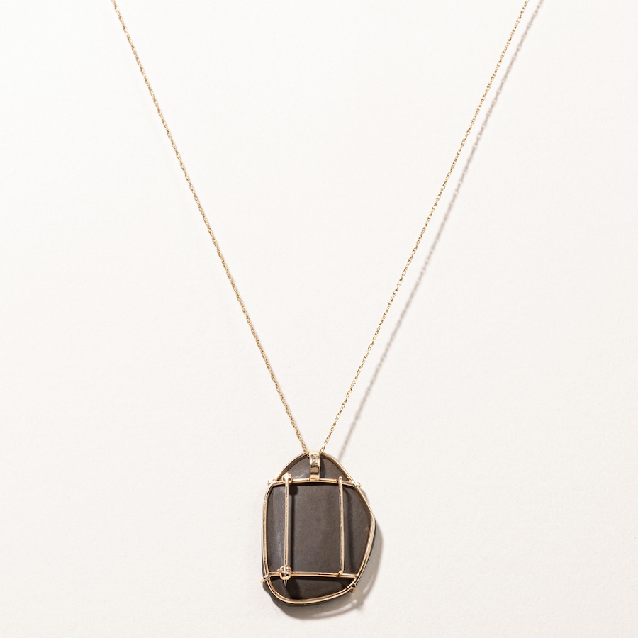 Image 746020_ALTMORE2.jpg, Product 746-020 / Price $2,495.00, Estate Originals 14K Yellow Gold Ammolite Brooch/Pendant from Estate Originals on TSC.ca's Jewellery department