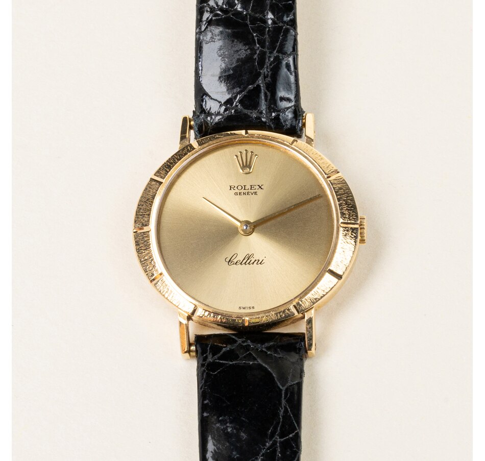 Image 746058.jpg, Product 746-058 / Price $4,495.00, Estate Originals Lady's 18K Yellow Gold Rolex Cellini Swiss-Made Wristwatch from Estate Originals on TSC.ca's Jewellery department