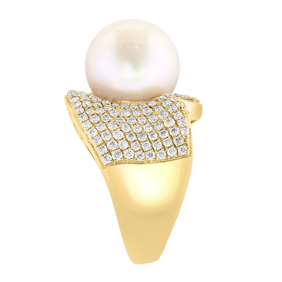 Image 746194_ALTMORE1.jpg, Product 746-194 / Price $4,599.99, EFFY 14K Yellow Gold Freshwater Pearl & Diamond Bypass Ring from Effy Jewellery on TSC.ca's Jewellery department