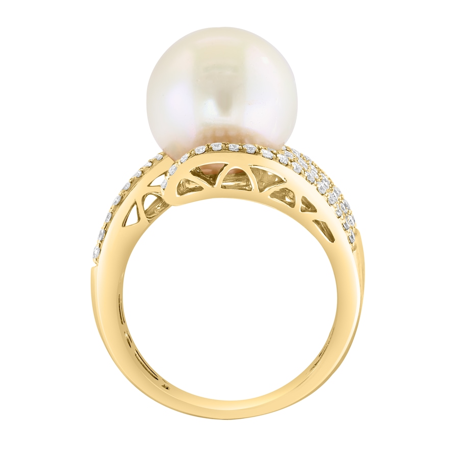 Image 746194_ALTMORE2.jpg, Product 746-194 / Price $4,599.99, EFFY 14K Yellow Gold Freshwater Pearl & Diamond Bypass Ring from Effy Jewellery on TSC.ca's Jewellery department