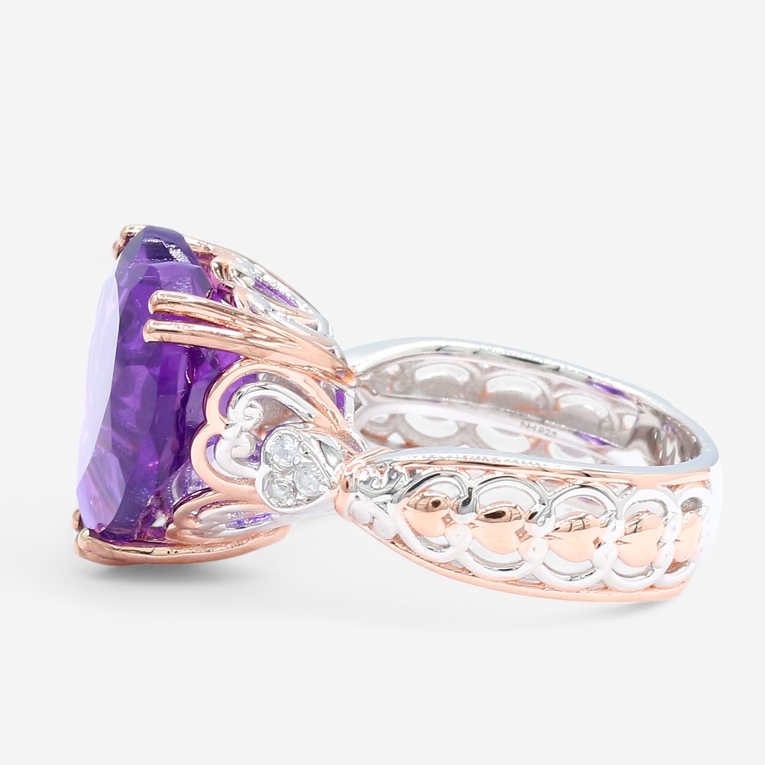 Gems en Vogue Palladium Silver Gemstone Ring - TSC.ca