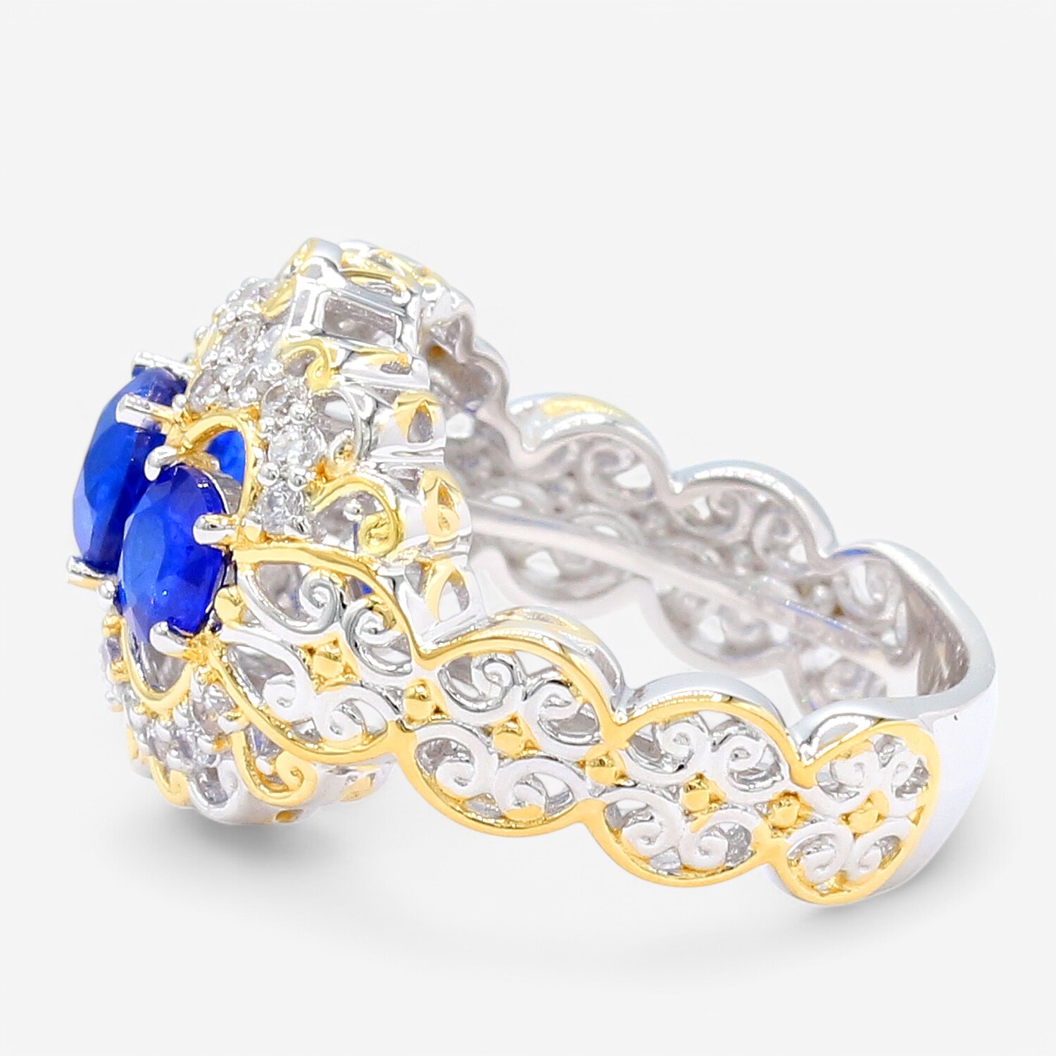 Gems en Vogue Palladium Silver Gemstone Ring - TSC.ca