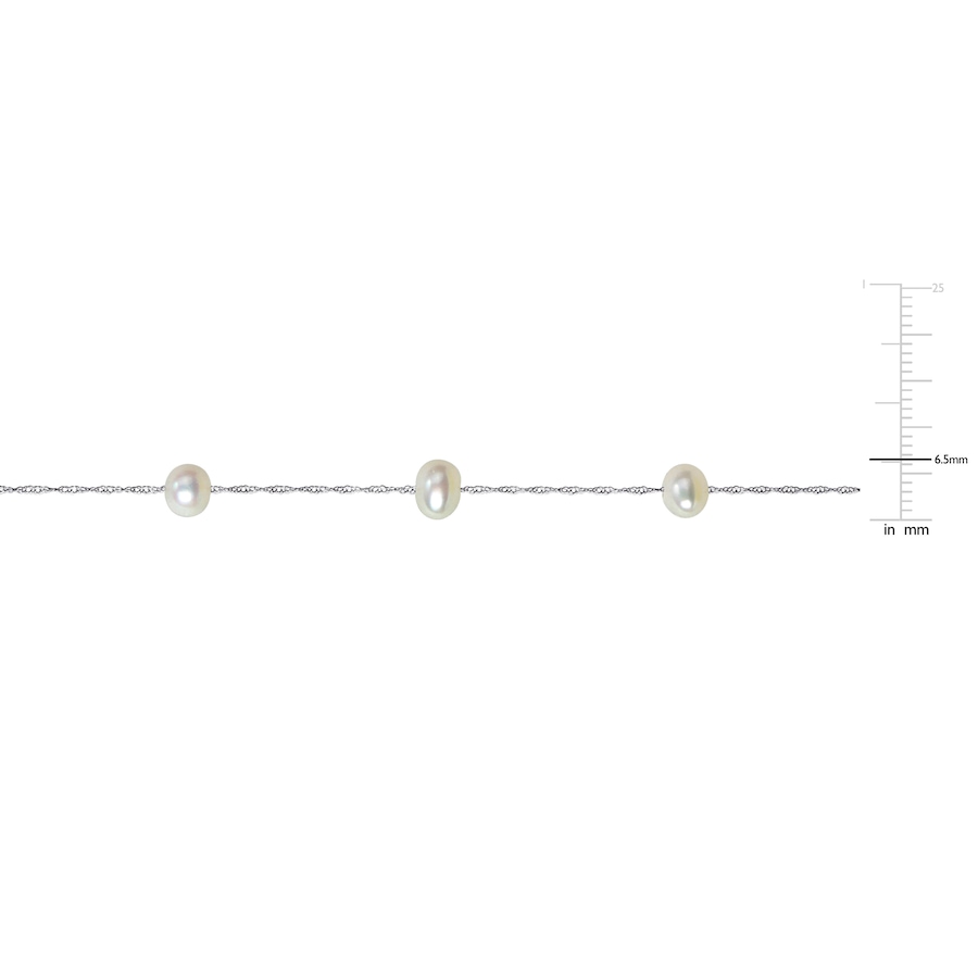 Image 746247_ALTMORE5.jpg, Product 746-247 / Price $169.99, Amour Pearls 10K White Gold Freshwater Cultured Pearl Station Necklace from Amour Pearls on TSC.ca's Jewellery department