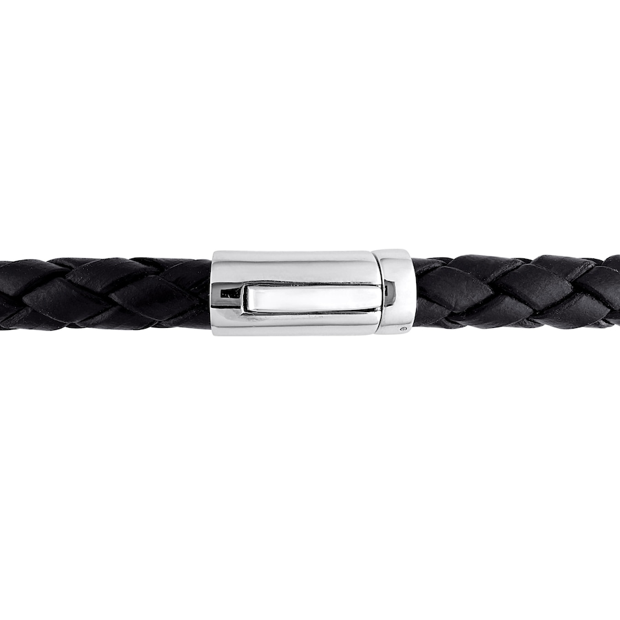 Image 746250_ALTMORE1.jpg, Product 746-250 / Price $219.99, Amour Pearls Gents Black Cultured Freshwater Braid Black Leather Bracelet with Black Diamonds in Silver Black Rhodium from Amour Pearls on TSC.ca's Jewellery department